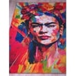 Frida Power Loom Polyester Red/Multi 6'x9' Area Rug