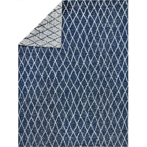 Giorgio Flatweave Pet Navy/Ivory 6'x9' Area Rug