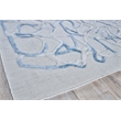 Goudy Handloomed Wool/Bamboo Silk Blue 10'x14' Area Rug