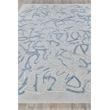 Goudy Handloomed Wool/Bamboo Silk Blue 10'x14' Area Rug