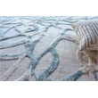 Goudy Handloomed Wool/Bamboo Silk Blue 6'x9' Area Rug
