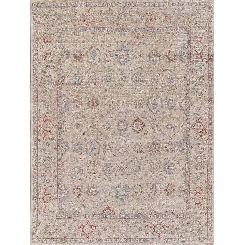 Harper Hand-Knotted New Zealand Wool Beige 8'x17' Area Rug