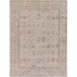 Harper Hand-Knotted New Zealand Wool Beige 8'x17' Area Rug