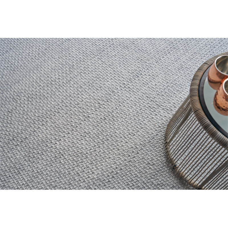 Gamma Flatweave Pet Silver 10'x14' Area Rug