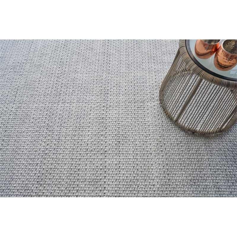 Gamma Flatweave Pet Silver 10'x14' Area Rug