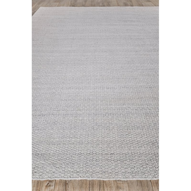Gamma Flatweave Pet Silver 5'x8' Area Rug