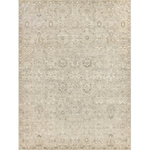Heirloom Hand-Knotted New Zealand Wool Gray/Beige 14'x18' Area Rug