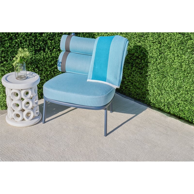 Gamma Flatweave Pet Ivory 2'x3' Area Rug