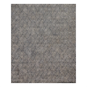 Granite Hide Hand-Tufted Leather Hide Smoke 11'6&quotx14'6&quot Area Rug