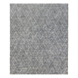 Granite Hide Hand-Tufted Leather Hide Silver 11'6&quotx14'6&quot Area Rug