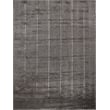 Greek Key Hand-Knotted Wool/Viscose Dark Gray 8'x10' Area Rug