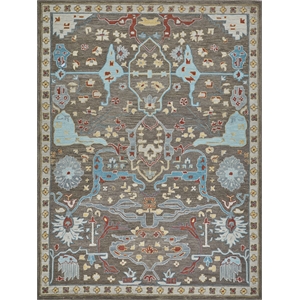 Hamilton Hand-Tufted New Zealand Wool Taupe/Multi 8'x10' Area Rug