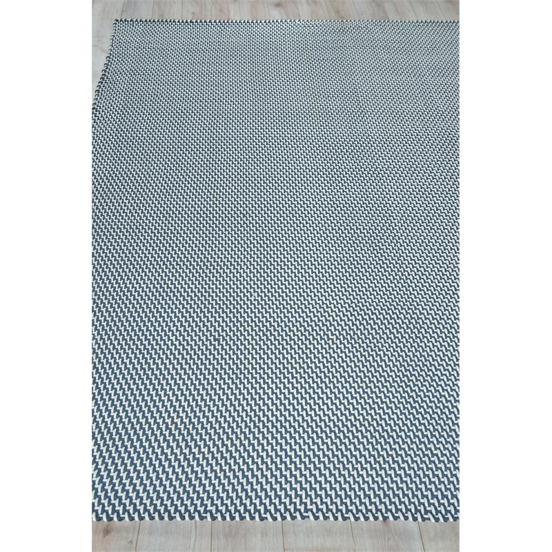 Harbor Flatweave Polypropylene White/Gray 6'x9' Area Rug