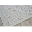 Goudy Handloomed Wool/Bamboo Silk Ivory/Beige 6'x9' Area Rug