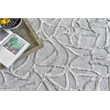 Goudy Handloomed Wool/Bamboo Silk Ivory/Beige 6'x9' Area Rug