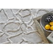 Goudy Handloomed Wool/Bamboo Silk Ivory/Beige 6'x9' Area Rug