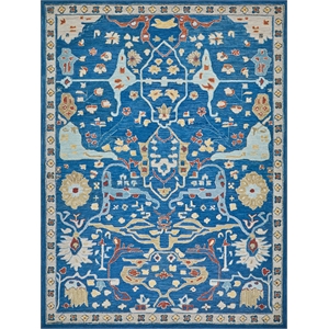 Hamilton Hand-Tufted New Zealand Wool Navy/Multi 14'x18' Area Rug