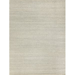 Hesse Flatweave Polyester/Cotton Light Silver 6'x9' Area Rug