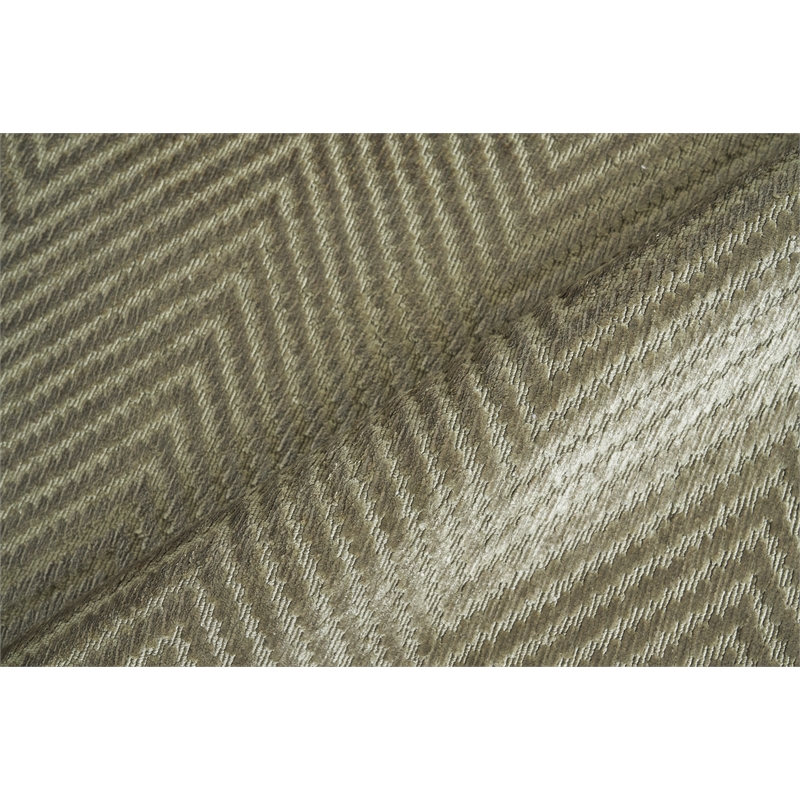 Honeycomb Handloomed Viscose Khaki 6'x9' Area Rug