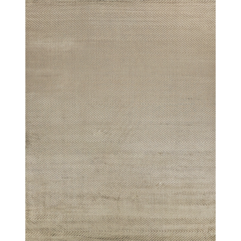 Honeycomb Handloomed Viscose Khaki 6'x9' Area Rug