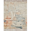 Infinity Power Loom Wool/Nylon Ivory/Blue/Terracotta 9'x12' Area Rug