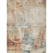 Infinity Power Loom Wool/Nylon Ivory/Blue/Terracotta 9'x12' Area Rug