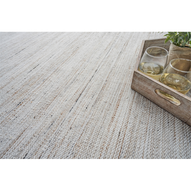 Kashmir Flatweave Pet Light Beige 2'x3' Area Rug
