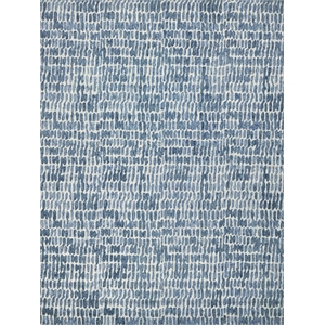 Ink Blot Hand-Tufted New Zealand Wool Navy 4'x6' Area Rug