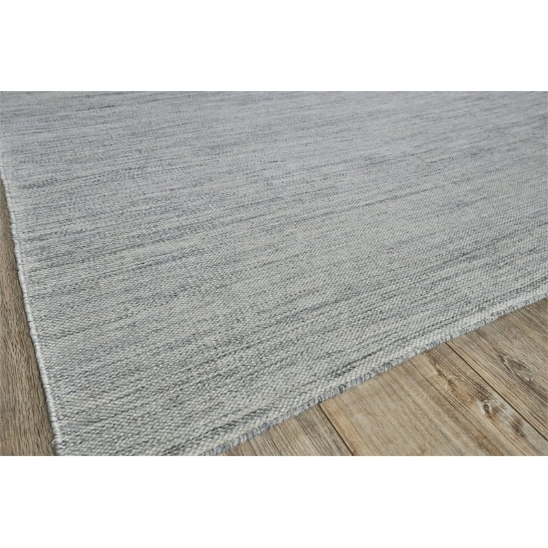 Kashmir Flatweave Pet Light Silver 6'x9' Area Rug