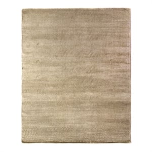 Honeycomb Handloomed Viscose Light Beige 9'x12' Area Rug
