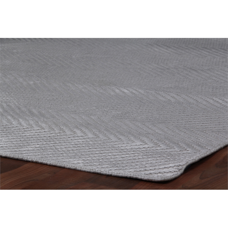 Honeycomb Handloomed Viscose Aqua 14'x18' Area Rug