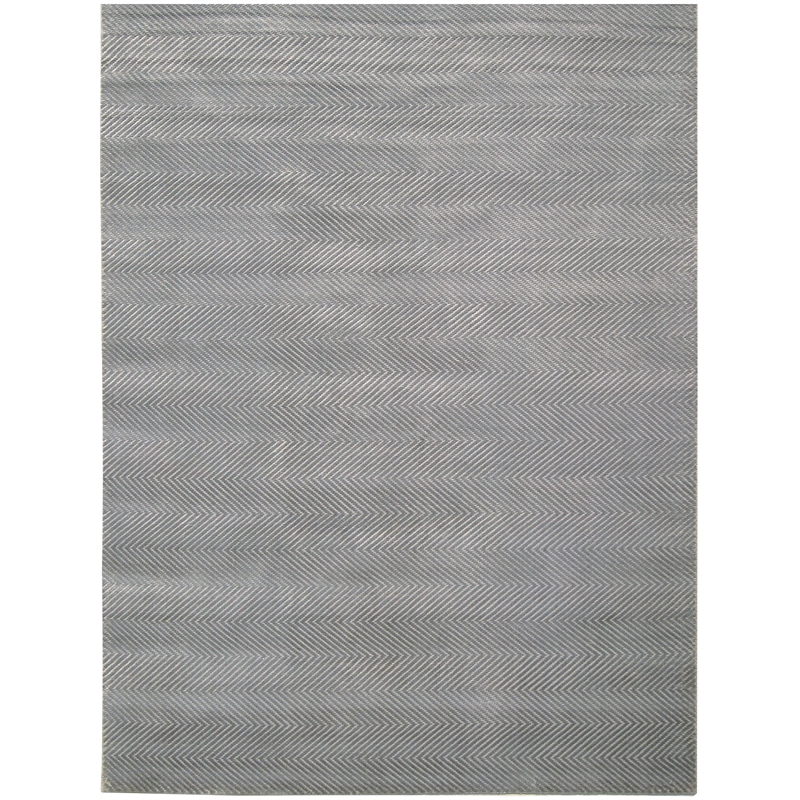 Honeycomb Handloomed Viscose Aqua 14'x18' Area Rug