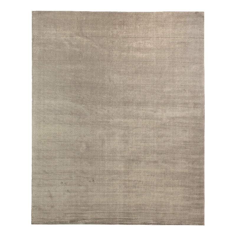 Honeycomb Handloomed Viscose Dark Gray 6'x9' Area Rug