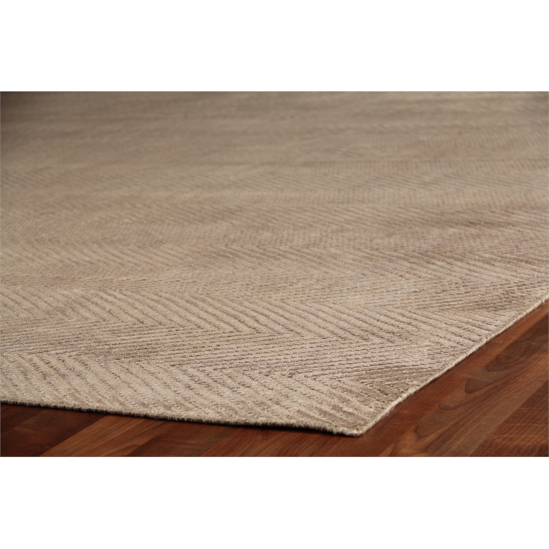Honeycomb Handloomed Viscose Dark Gray 9'x14' Area Rug