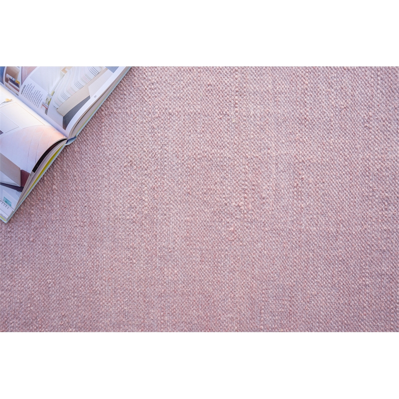 Kashmir Flatweave Pet Light Pink 6'x9' Area Rug