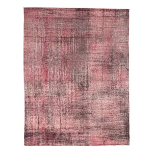 Koda Handloomed Bamboo Silk Pink 9'x12' Area Rug