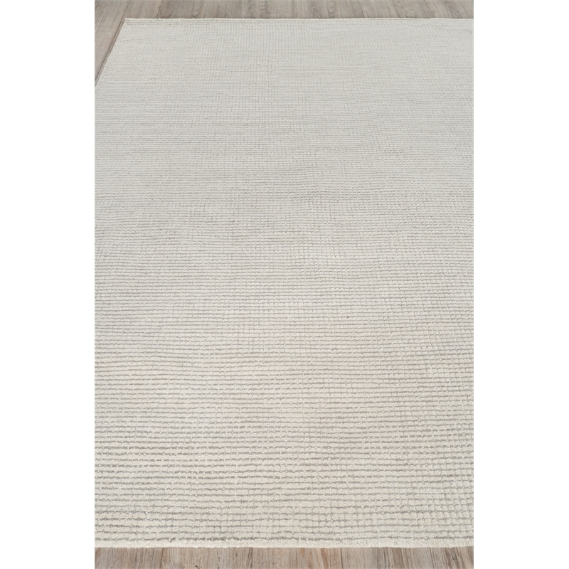 Key West Hand-Tufted New Zealand Wool Light Silver 2'x3' Area Rug