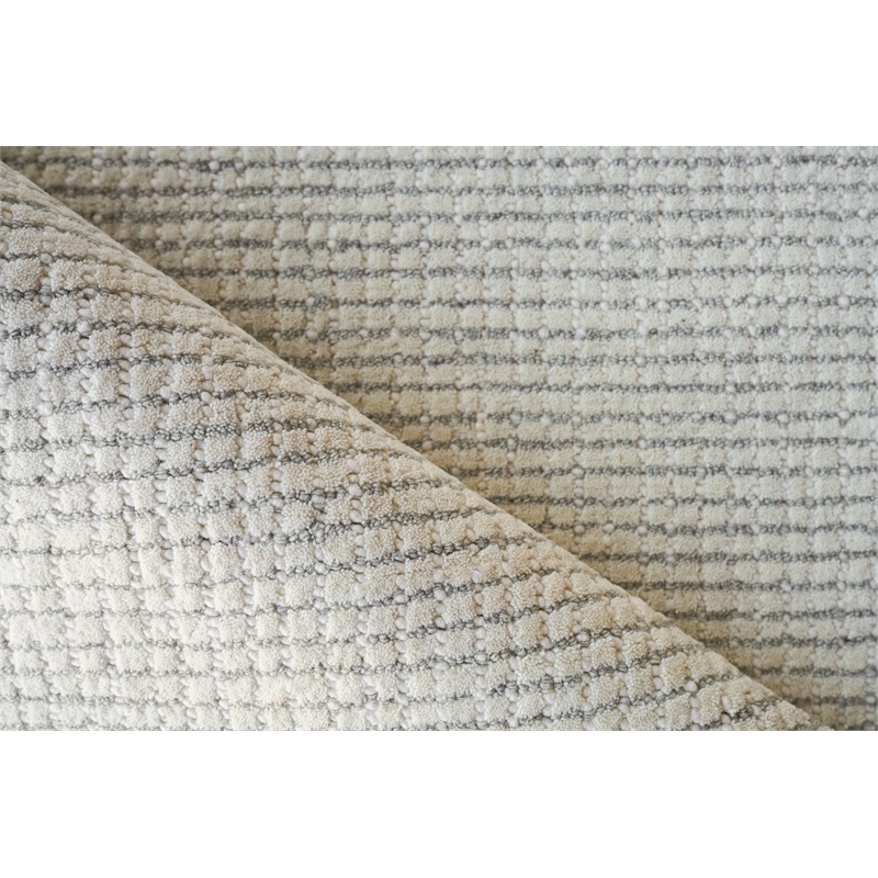 Key West Hand-Tufted New Zealand Wool Light Silver 2'x3' Area Rug