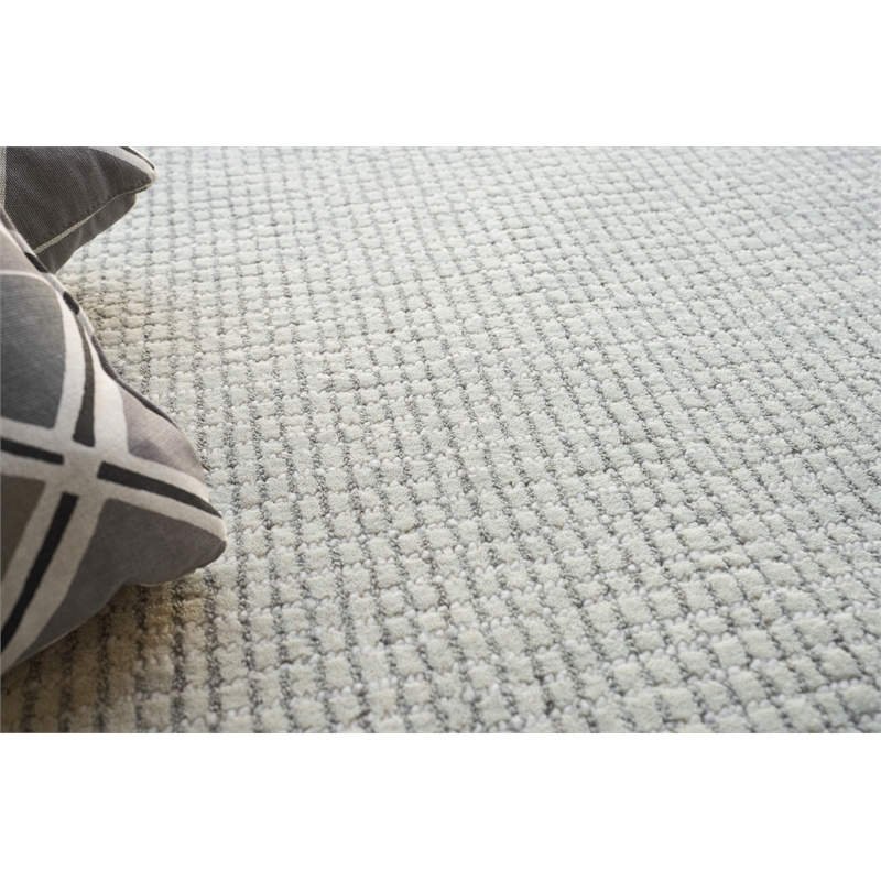 Key West Hand-Tufted New Zealand Wool Light Silver 2'x3' Area Rug