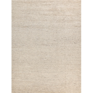 Kaza Hand-Knotted New Zealand Wool Light Silver/Ivory 10'x14' Area Rug