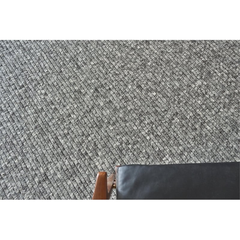 Kaza Handloomed New Zealand Wool Charcoal/Gray 14'x18' Area Rug