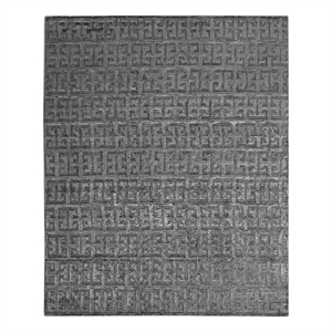 Kingsley Handloomed Bamboo Silk Aqua 8'x10' Area Rug