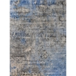 Koda Handloomed Bamboo Silk Blue/Gray 12'x15' Area Rug