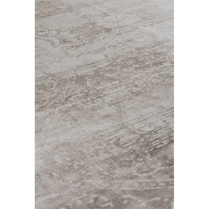 Koda Handloomed Bamboo Silk Beige 9'x12' Area Rug