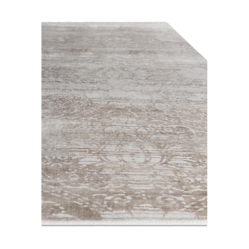 Koda Handloomed Bamboo Silk Beige 9'x12' Area Rug