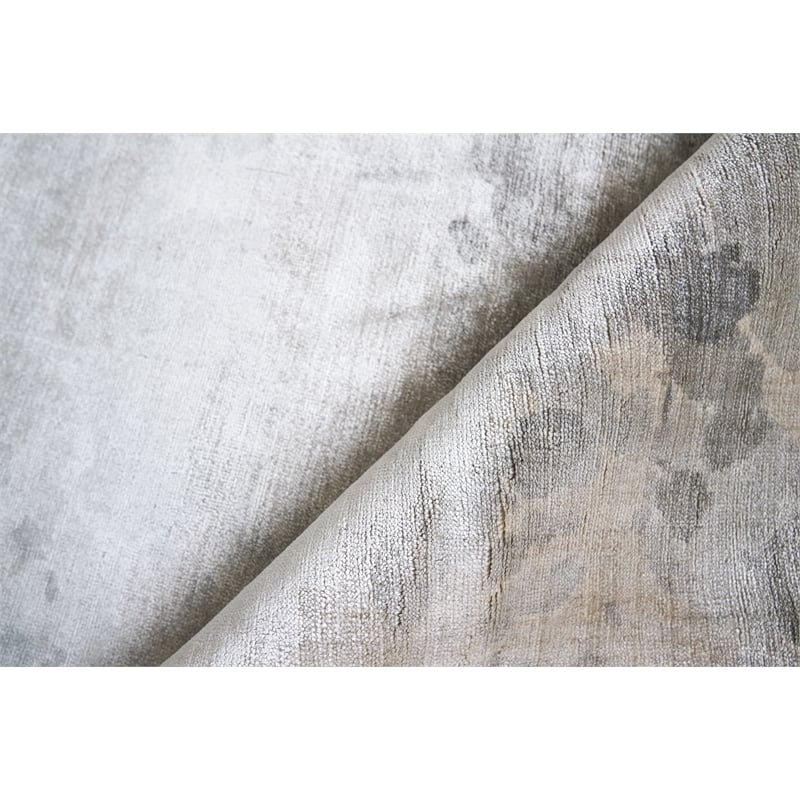 Koda Handloomed Bamboo Silk Gray/Multi 10'x14' Area Rug