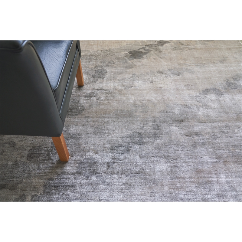 Koda Handloomed Bamboo Silk Gray/Multi 10'x14' Area Rug