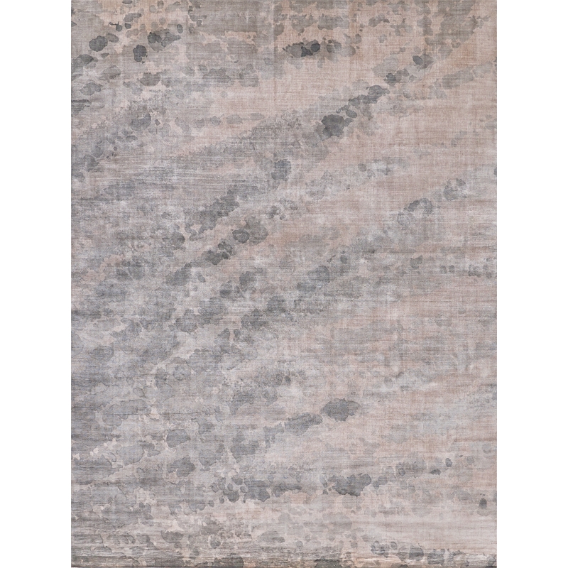 Koda Handloomed Bamboo Silk Gray/Multi 12'x15' Area Rug