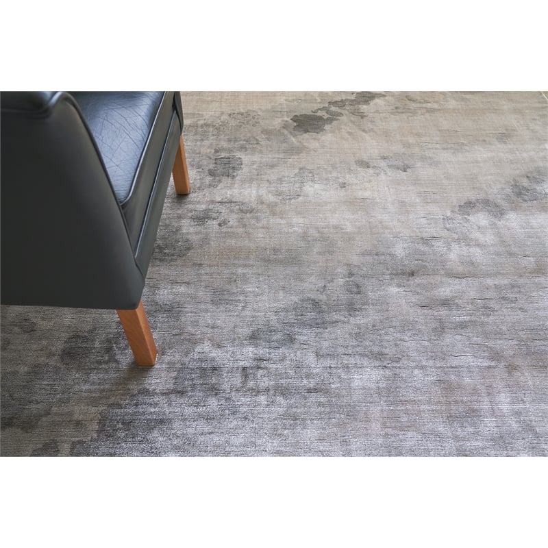 Koda Handloomed Bamboo Silk Gray/Multi 8'x10' Area Rug