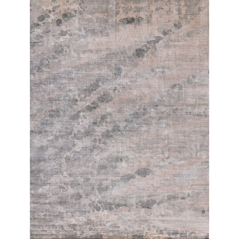 Koda Handloomed Bamboo Silk Gray/Multi 8'x10' Area Rug